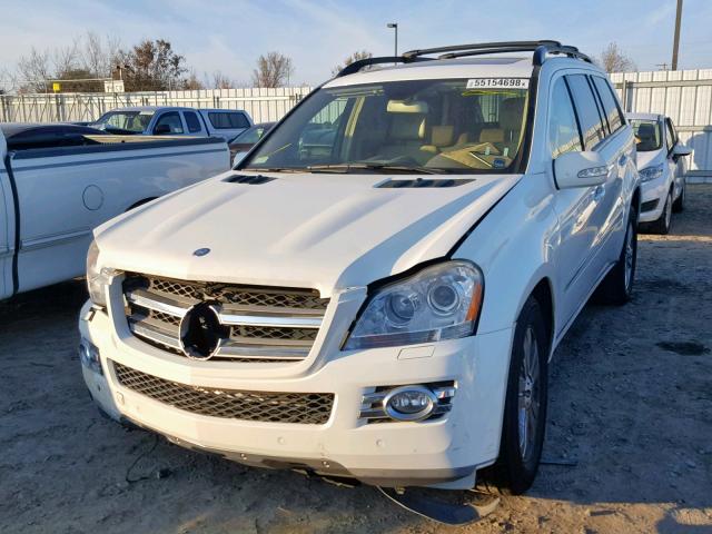 4JGBF71E77A256520 - 2007 MERCEDES-BENZ GL 450 4MA WHITE photo 2