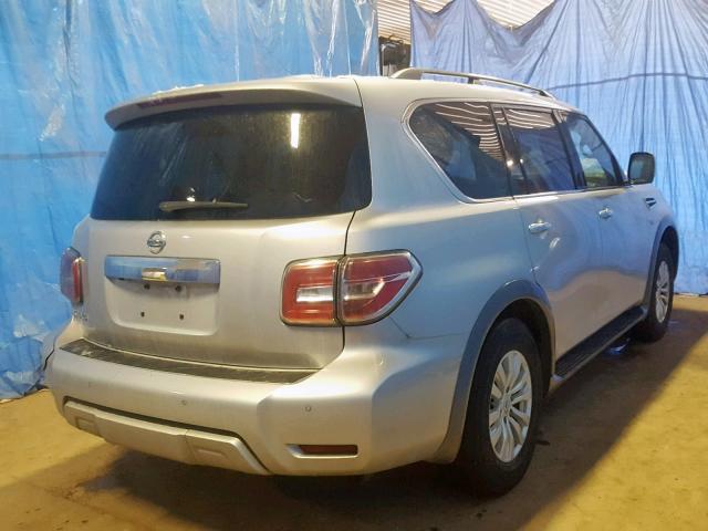 JN8AY2ND1H9009757 - 2017 NISSAN ARMADA SV SILVER photo 4