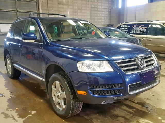 WVGBC77L94D048812 - 2004 VOLKSWAGEN TOUAREG 3. BLUE photo 1