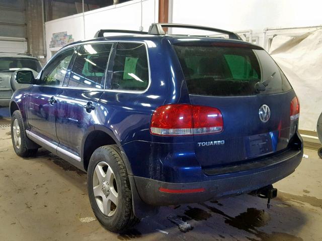 WVGBC77L94D048812 - 2004 VOLKSWAGEN TOUAREG 3. BLUE photo 3