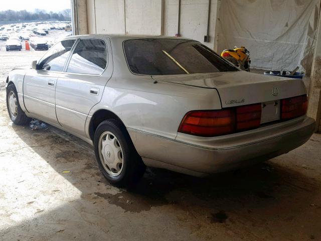 JT8UF11E4P0177188 - 1993 LEXUS LS 400 SILVER photo 3