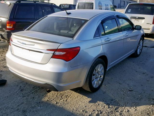 1C3CCBAB8CN282058 - 2012 CHRYSLER 200 LX SILVER photo 4