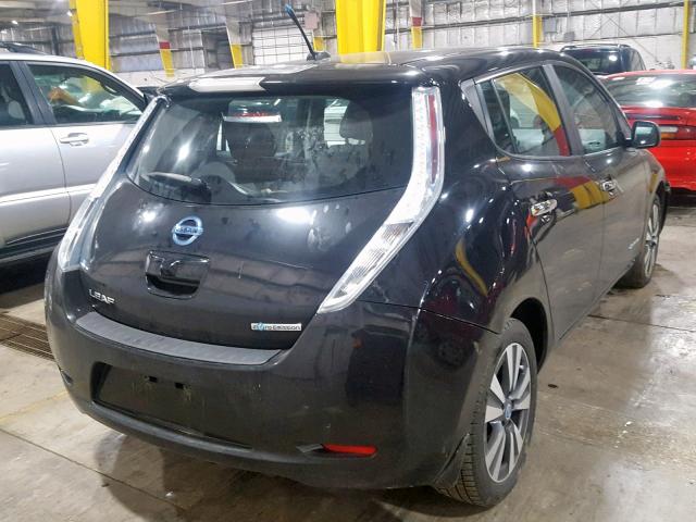 1N4AZ0CP4DC410345 - 2013 NISSAN LEAF S BLACK photo 4