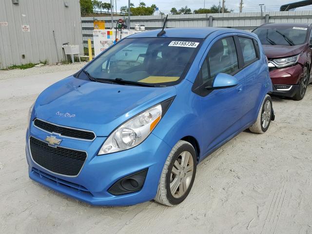 KL8CA6S9XDC574420 - 2013 CHEVROLET SPARK LS BLUE photo 2