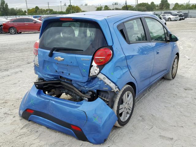 KL8CA6S9XDC574420 - 2013 CHEVROLET SPARK LS BLUE photo 4