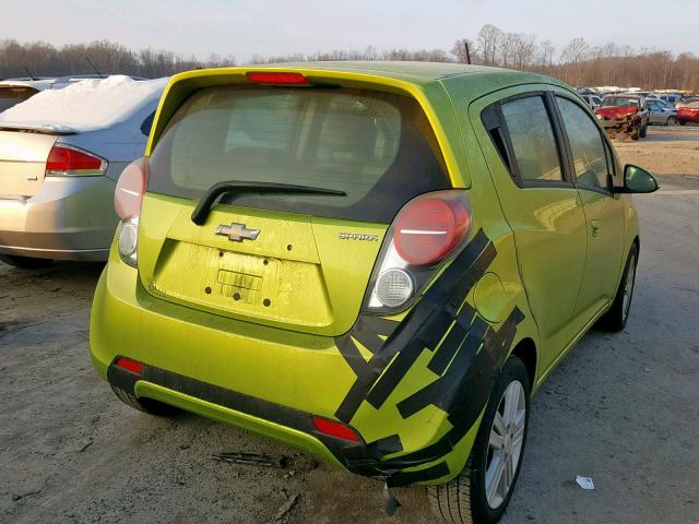 KL8CB6S93DC617024 - 2013 CHEVROLET SPARK LS GREEN photo 4