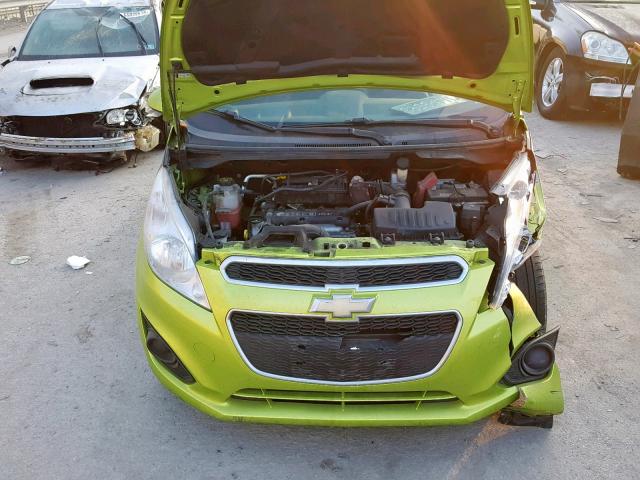 KL8CB6S93DC617024 - 2013 CHEVROLET SPARK LS GREEN photo 7