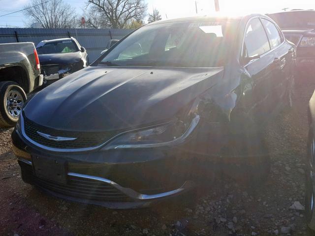 1C3CCCAB8FN574643 - 2015 CHRYSLER 200 LIMITE BLACK photo 2