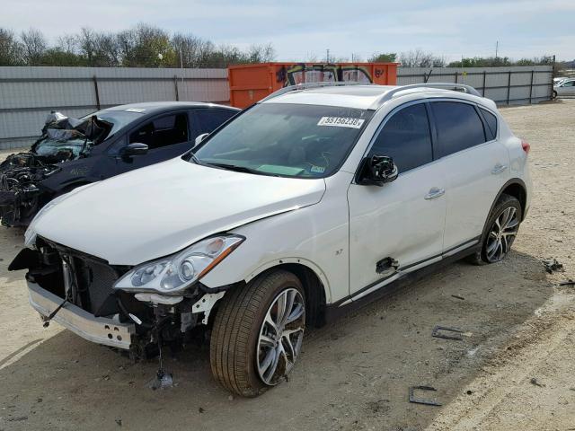 JN1BJ0RR5HM412168 - 2017 INFINITI QX50 WHITE photo 2