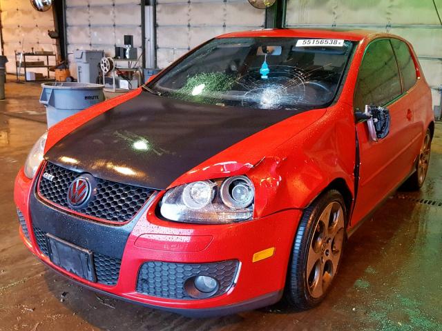 WVWFV71K37W116210 - 2007 VOLKSWAGEN NEW GTI FA RED photo 2