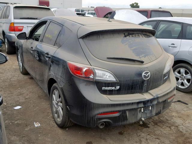 JM1BL1L77D1843949 - 2013 MAZDA 3 I BLACK photo 3