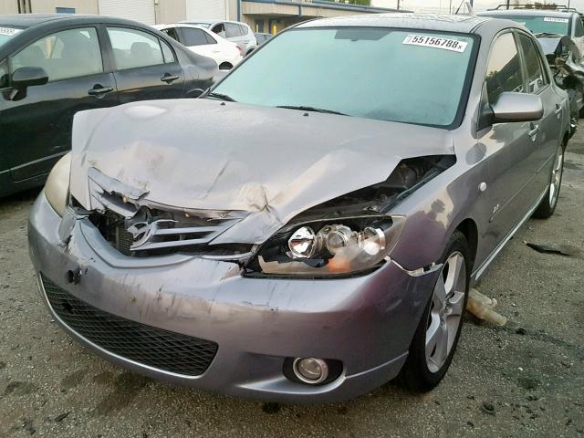 JM1BK344061448632 - 2006 MAZDA 3 HATCHBAC GRAY photo 2