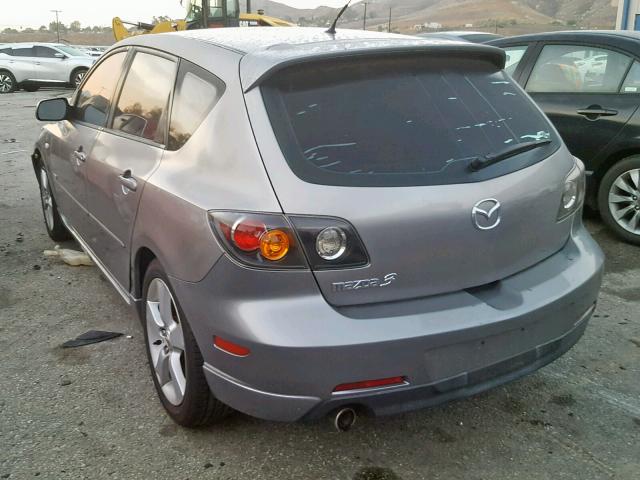 JM1BK344061448632 - 2006 MAZDA 3 HATCHBAC GRAY photo 3