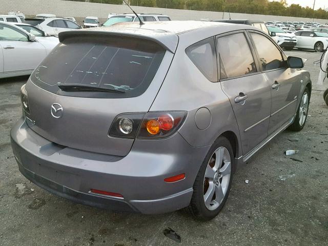 JM1BK344061448632 - 2006 MAZDA 3 HATCHBAC GRAY photo 4