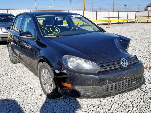 WVWDB7AJ8CW250535 - 2012 VOLKSWAGEN GOLF BLACK photo 1
