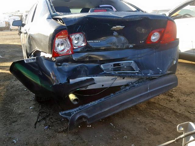 1G1ZC5EB6AF179951 - 2010 CHEVROLET MALIBU 1LT შავი ფოტო 9
