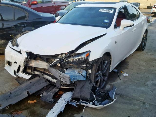 JTHBF1D27E5017668 - 2014 LEXUS IS 250 WHITE photo 2