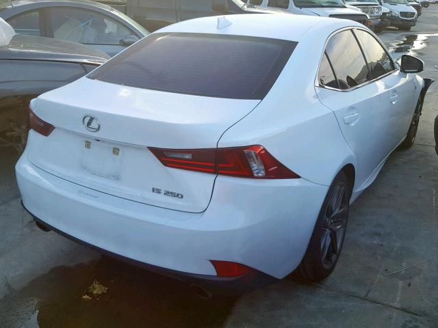 JTHBF1D27E5017668 - 2014 LEXUS IS 250 WHITE photo 4