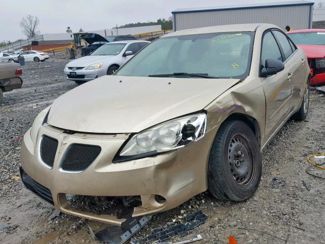 1G2ZF55B964210549 - 2006 PONTIAC G6 SE GOLD photo 2