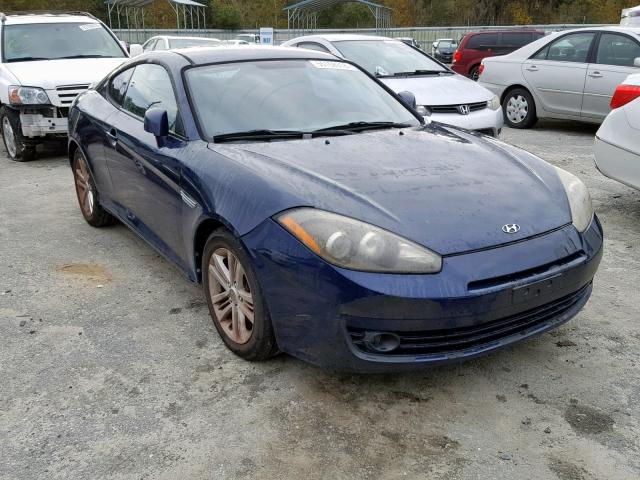 KMHHM66D57U243595 - 2007 HYUNDAI TIBURON GS BLUE photo 1