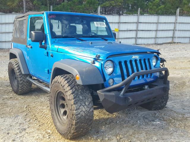 1C4AJWAG1FL508033 - 2015 JEEP WRANGLER S BLUE photo 1