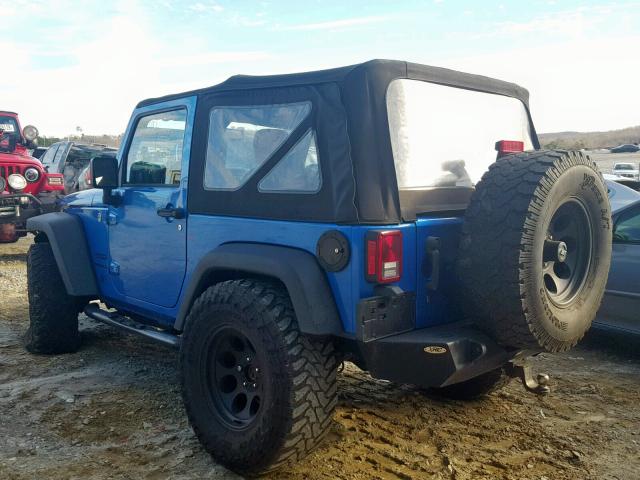 1C4AJWAG1FL508033 - 2015 JEEP WRANGLER S BLUE photo 3