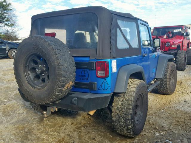 1C4AJWAG1FL508033 - 2015 JEEP WRANGLER S BLUE photo 4