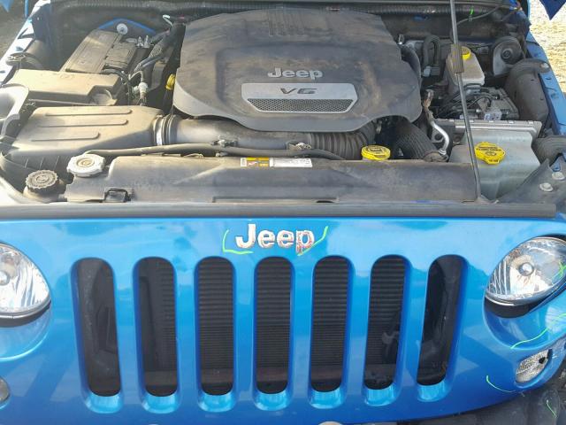 1C4AJWAG1FL508033 - 2015 JEEP WRANGLER S BLUE photo 7