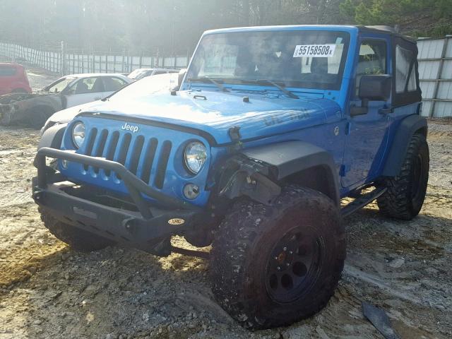 1C4AJWAG1FL508033 - 2015 JEEP WRANGLER S BLUE photo 9