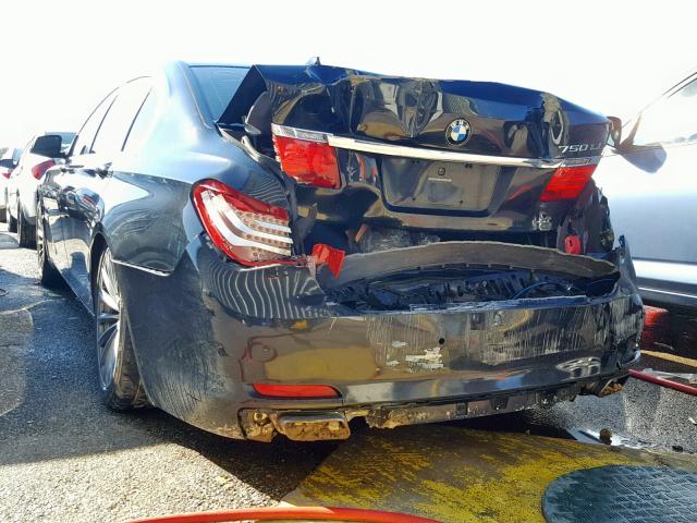 WBAKB8C59BCY66108 - 2011 BMW 750LI CHARCOAL photo 3
