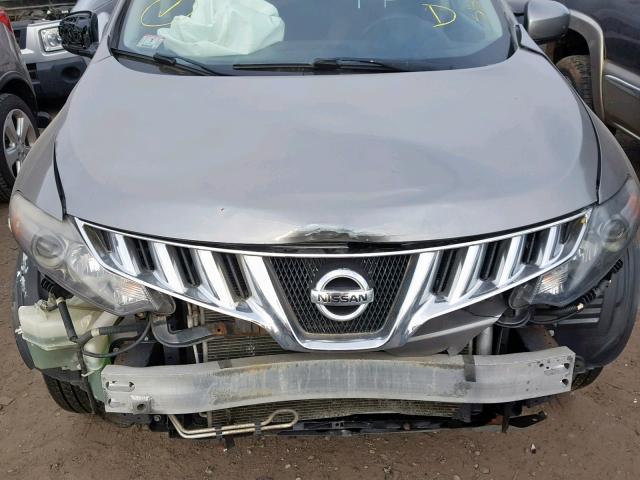 JN8AZ18W49W127485 - 2009 NISSAN MURANO S GRAY photo 7