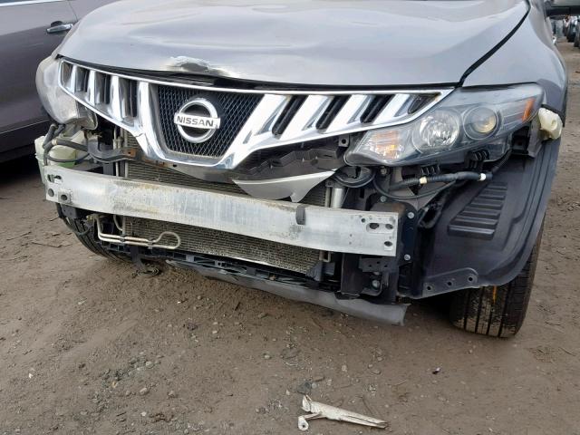 JN8AZ18W49W127485 - 2009 NISSAN MURANO S GRAY photo 9