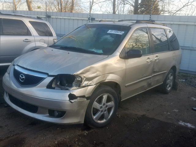 JM3LW28J230346048 - 2003 MAZDA MPV WAGON SILVER photo 2