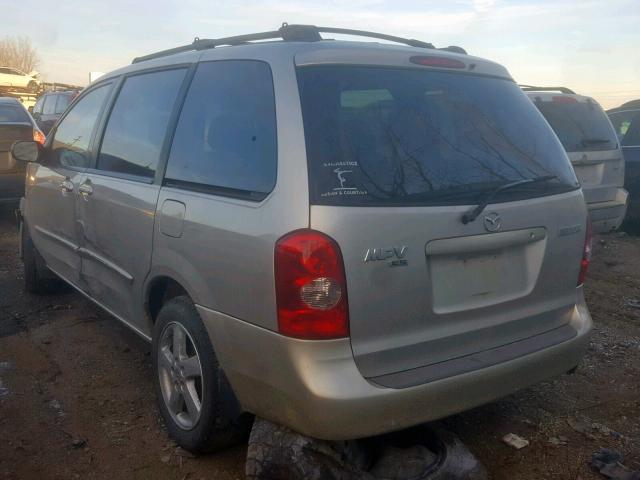 JM3LW28J230346048 - 2003 MAZDA MPV WAGON SILVER photo 3