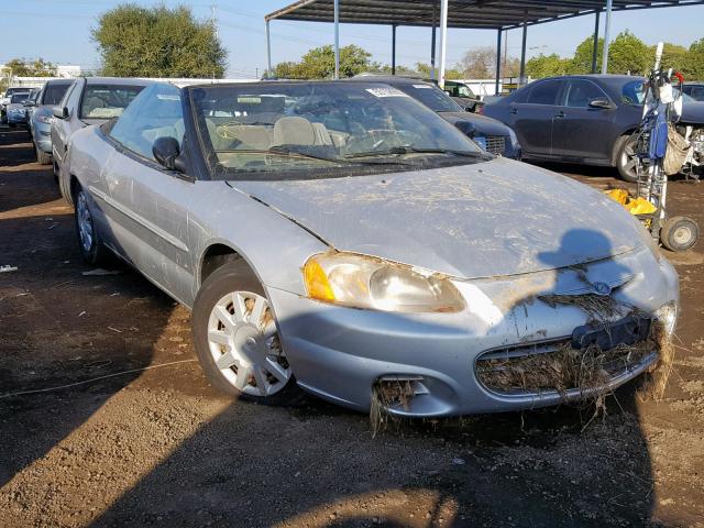 1C3EL45X03N512055 - 2003 CHRYSLER SEBRING LX SILVER photo 1