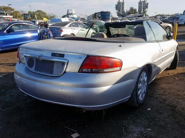 1C3EL45X03N512055 - 2003 CHRYSLER SEBRING LX SILVER photo 4