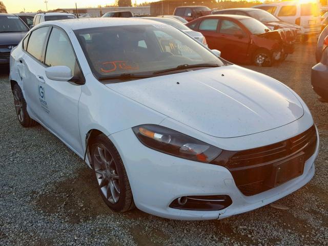 1C3CDFBBXED833392 - 2014 DODGE DART SXT WHITE photo 1