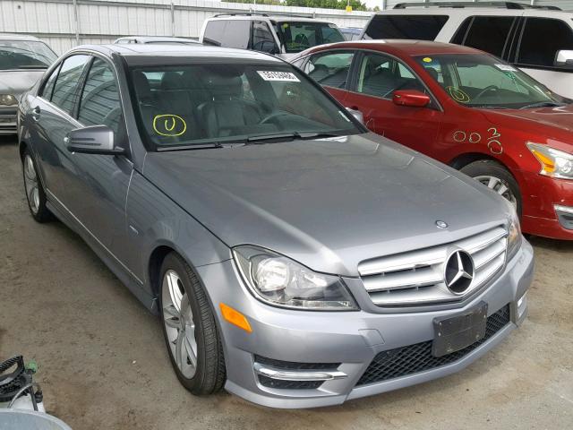 WDDGF4HB9CR206403 - 2012 MERCEDES-BENZ C 250 GRAY photo 1