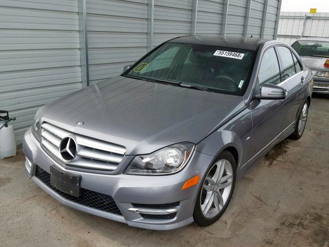 WDDGF4HB9CR206403 - 2012 MERCEDES-BENZ C 250 GRAY photo 2