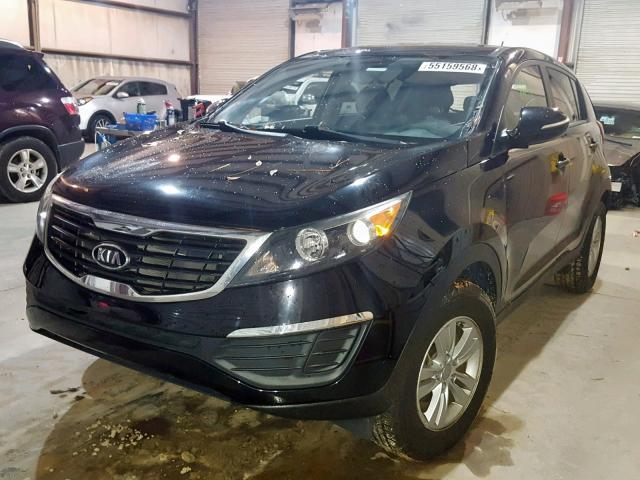 KNDPB3A23B7014530 - 2011 KIA SPORTAGE L BLACK photo 2