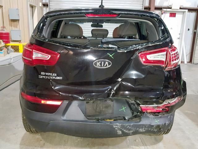 KNDPB3A23B7014530 - 2011 KIA SPORTAGE L BLACK photo 9