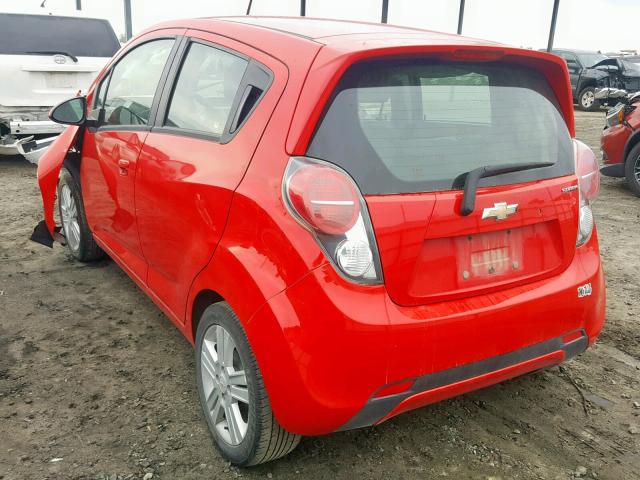 KL8CD6S91FC750281 - 2015 CHEVROLET SPARK 1LT RED photo 3