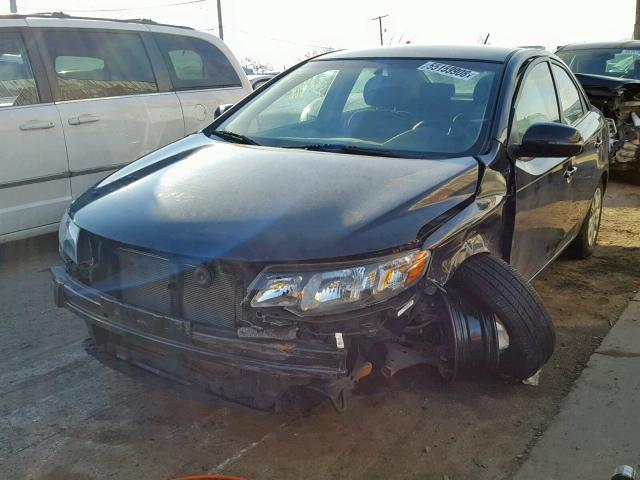 KNAFU4A23D5734238 - 2013 KIA FORTE EX BLACK photo 2