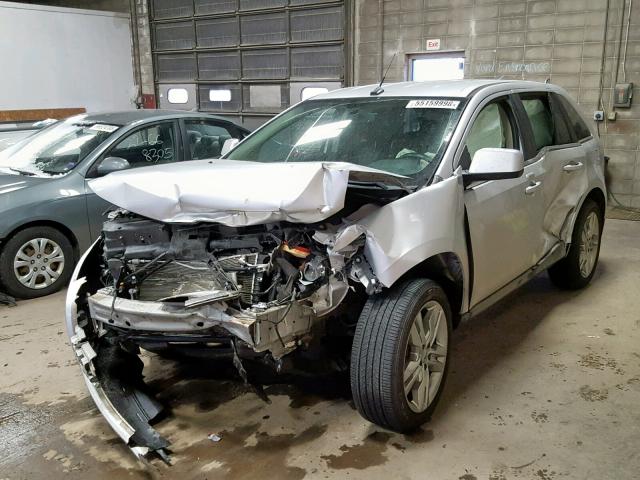 2FMDK4KC8BBA16292 - 2011 FORD EDGE LIMIT SILVER photo 2