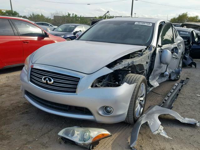 JN1BY1AR3BM376503 - 2011 INFINITI M37 X GRAY photo 2