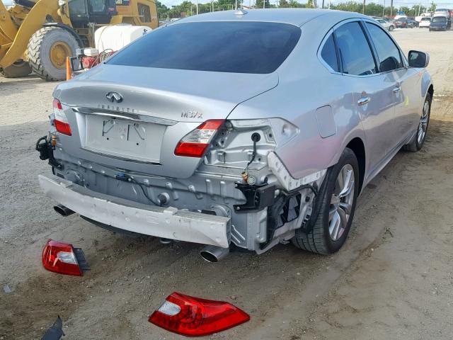 JN1BY1AR3BM376503 - 2011 INFINITI M37 X GRAY photo 4