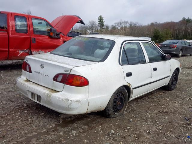 1NXBR12E1YZ327620 - 2000 TOYOTA COROLLA VE WHITE photo 4