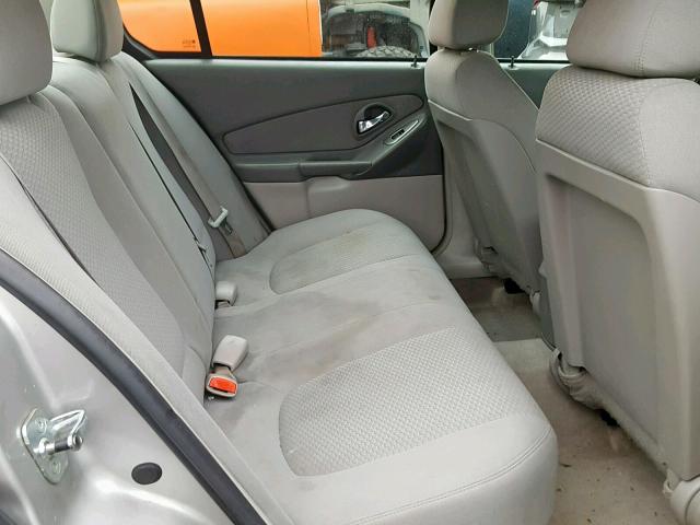 1G1ZS58F37F312806 - 2007 CHEVROLET MALIBU LS Plata foto 6