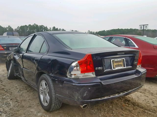 YV1RS592162542038 - 2006 VOLVO S60 2.5T BLUE photo 3