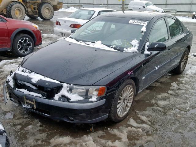 YV1RS53D322151610 - 2002 VOLVO S60 T5 BLACK photo 2